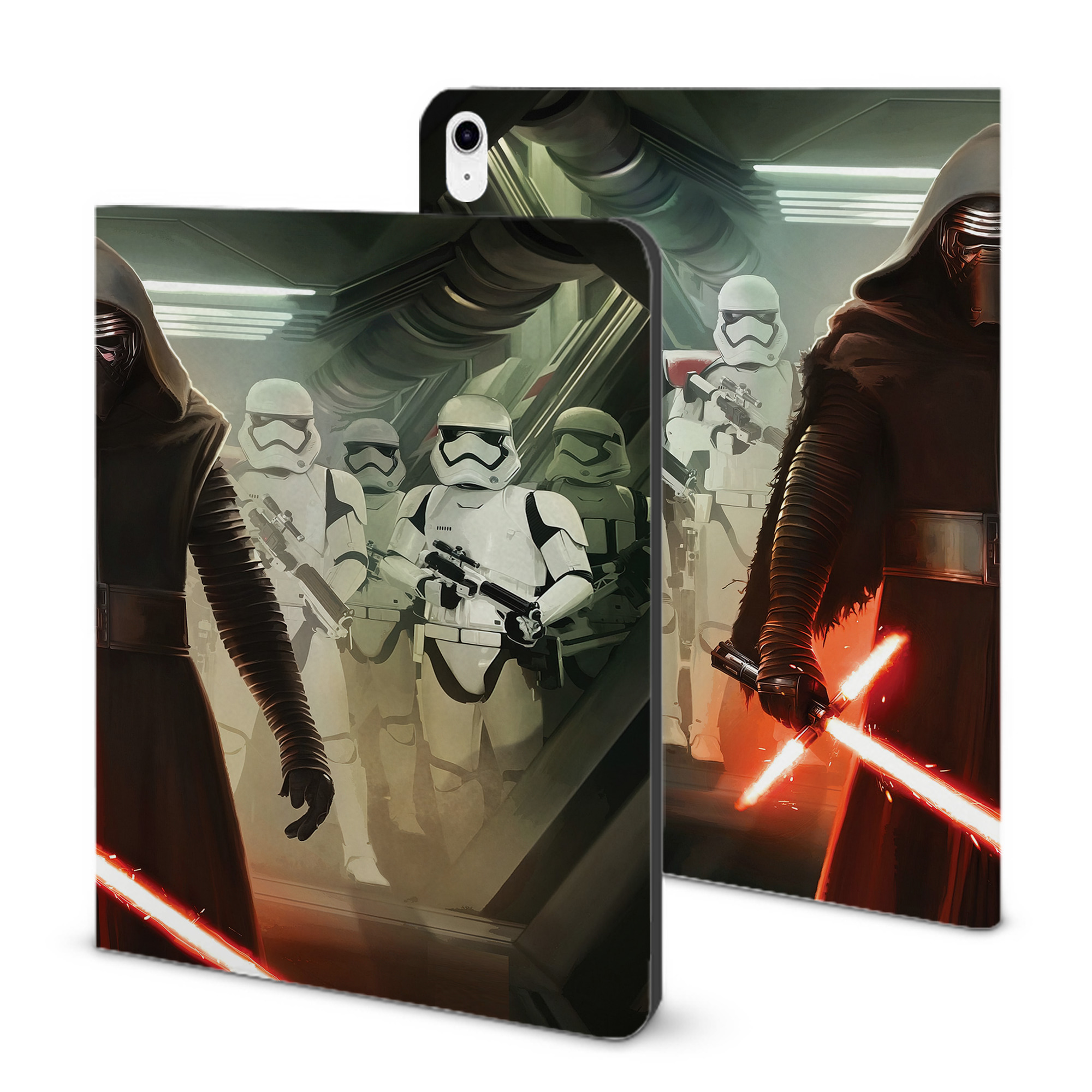 （画像用） スター・ウォーズ Star Wars IPad ケース ブック型 PUレザー TPU 耐衝撃 軽量 薄型 ペン収納なし 全面保護 IPad 各モデル対応